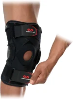 McDavid Adults' Knee Brace with Polycentric Hinges and Cross Straps, Black, L - Image 4