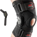 McDavid Adults' Knee Brace with Polycentric Hinges and Cross Straps, Black, L