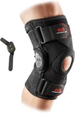 McDavid Adults' Knee Brace with Polycentric Hinges and Cross Straps, Black, L
