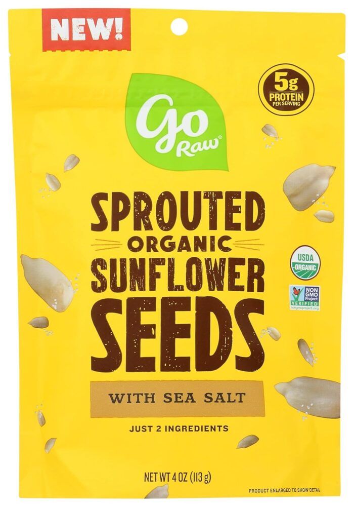 Go Raw Organic Sprouted Sunflower Seeds Sea Salt, 4 Oz - Image 1