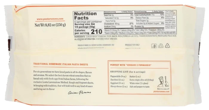 Rummo Lenta Lavorazione Egg Nest Pappardelle No. 101, 8.82 Oz - Image 2