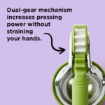 Chef'n FreshForce Plastic Citrus Juicer, Lime, 12.39 x 5.58 x 4.95 in - Image 7