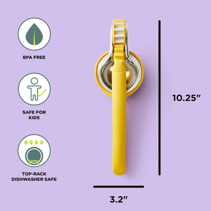 Chef'n FreshForce Plastic Citrus Juicer, Yellow, 12.75 x 5.23 x 3.26 in - Image 2