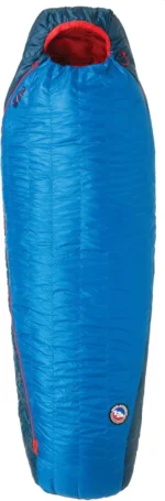 Big Agnes Anvil Horn 15 Degree Down Sleeping Bag, Blue/Red, 2 Person