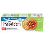 Dare Breton Gluten Free Crackers, Herb & Garlic, 135g
