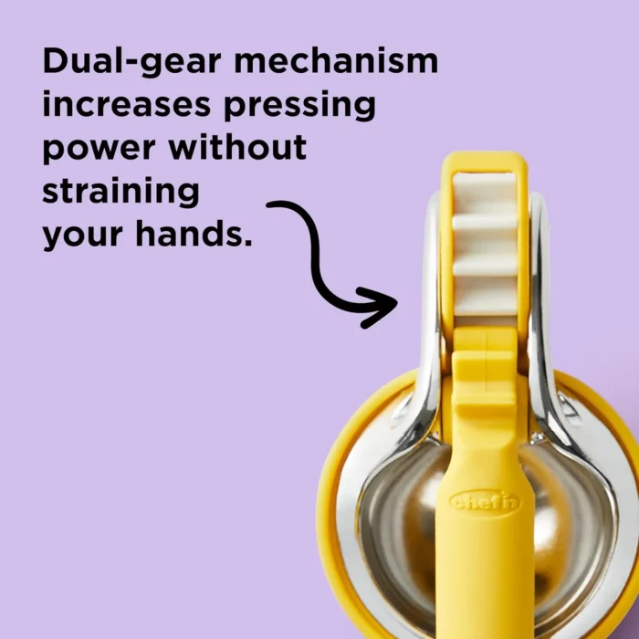 Chef'n FreshForce Plastic Citrus Juicer, Yellow, 12.75 x 5.23 x 3.26 in - Image 4