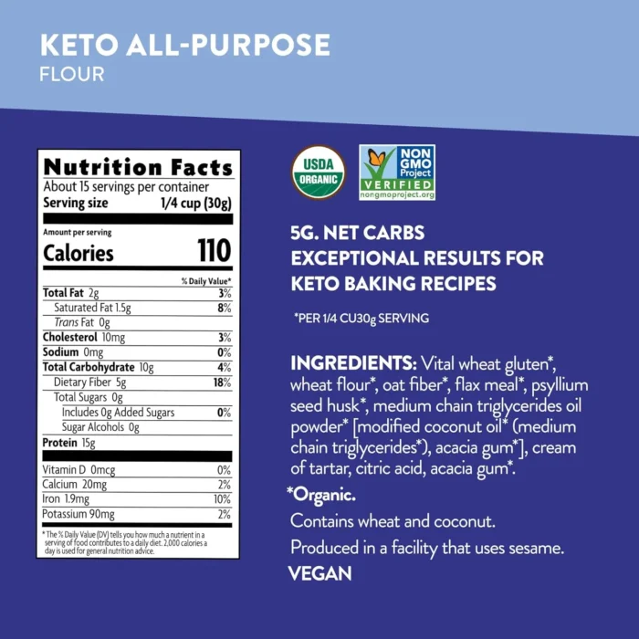 Nature's Path Organic Keto All-Purpose Flour, 16 Oz - Image 3