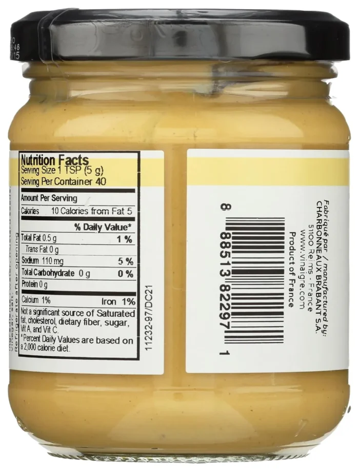 Beaufor Extra Strong Dijon Mustard, 7.05 Oz - Image 2