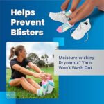 Balega Lightweight Crew Running Socks for Men & Women, Grey/White, Large - Image 3