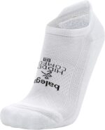 Balega Hidden Comfort No Show Running Socks for Men & Women, White, Medium