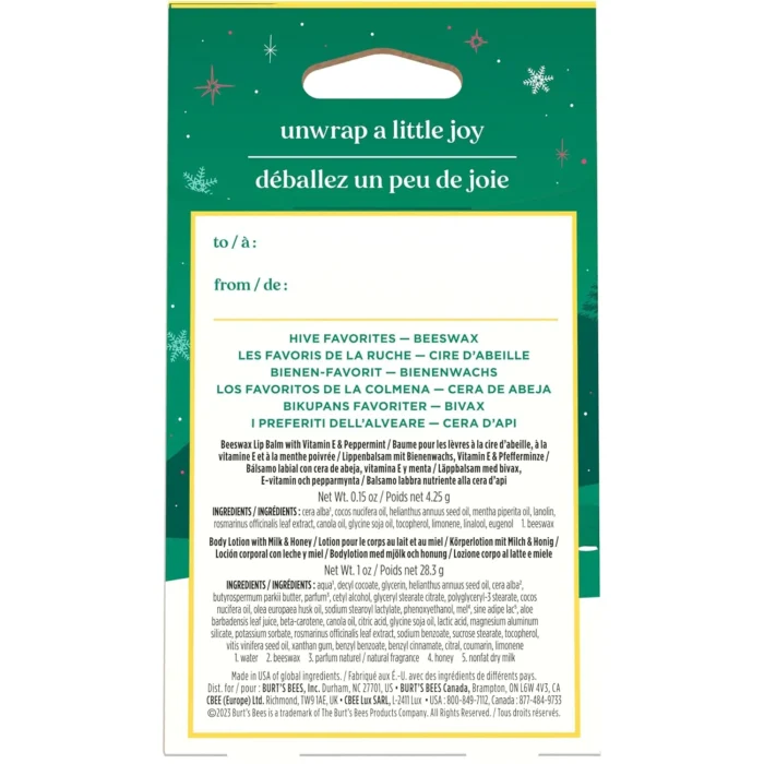 Burt's Bees Hive Favorites Beeswax Balm & Lotion Gift Set - Image 5