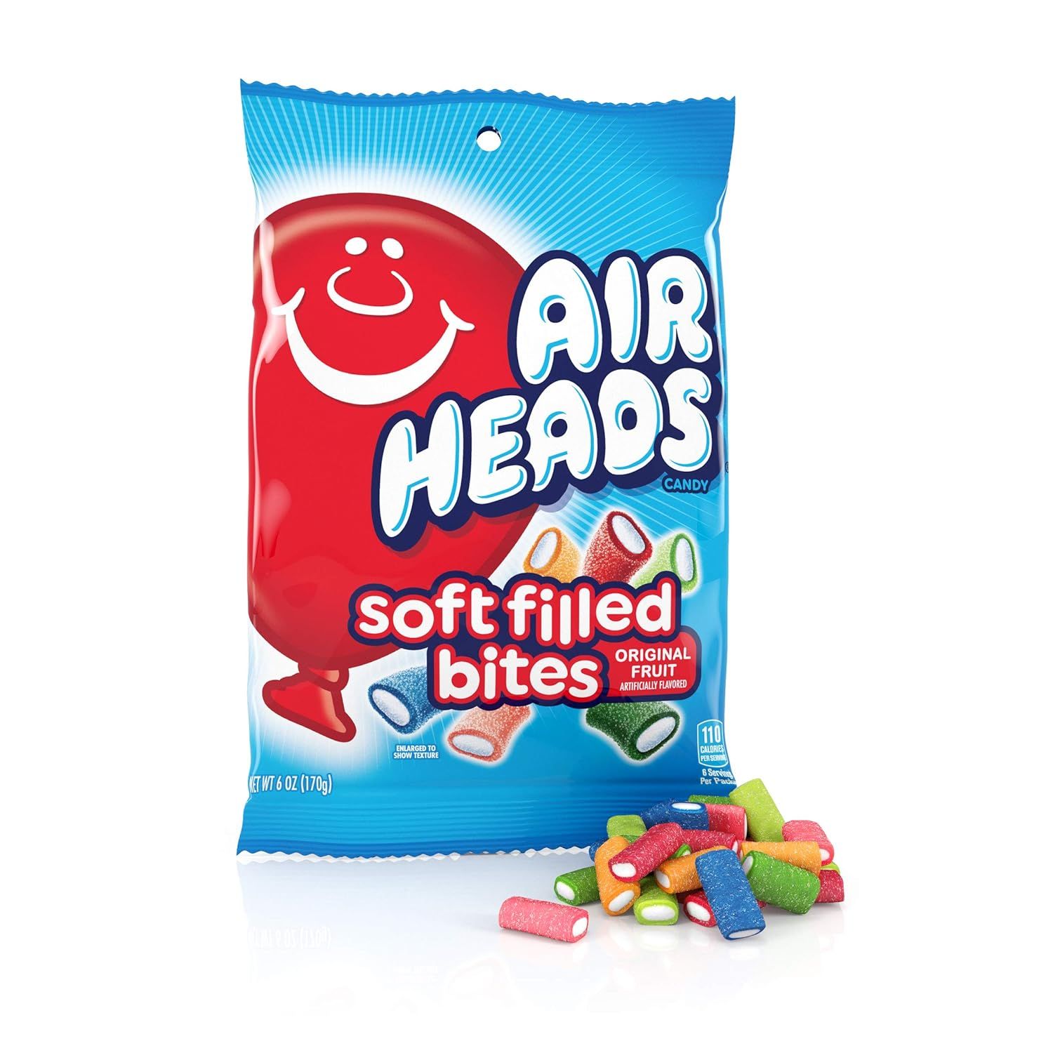 81czfwKIkoL._SL1500_ Air Heads Soft Filled Bites Candy, 6 Oz - Image 10
