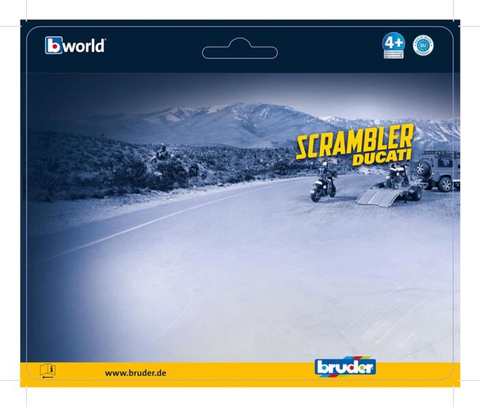 Bruder 62731 Scrambler Ducati Police Motorbike and Policeman - Image 2