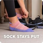 Balega Mini Silver Women's Crew Running Socks, Black, Medium - Image 3