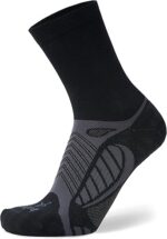Balega Lightweight Crew Running Socks for Men & Women, Black, Medium