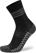 Balega Mini Silver Women's Crew Running Socks, Black, Medium