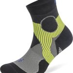 Balega Athletic Women's Support Compression Running Socks, Light Grey/Black, XL