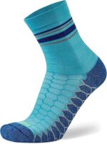 Balega Mini Silver Crew Performance Running Socks, Cobalt, Medium