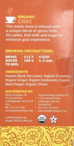 Equal Exchange Organic Chai, Black Tea, 20 Ct 1.41 Oz - Image 7