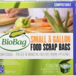 Bio Bag Compostable Food Scrap Bag, Small 3 Gallon, 48 Ct