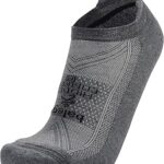 Balega Hidden Comfort No Show Running Socks for Men & Women, Charcoal, Large
