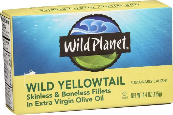 Wild Planet Yellowtail Fillets Skinless & Boneless Fillets In Extra Virgin Olive Oil, 4.4 Oz - Image 1