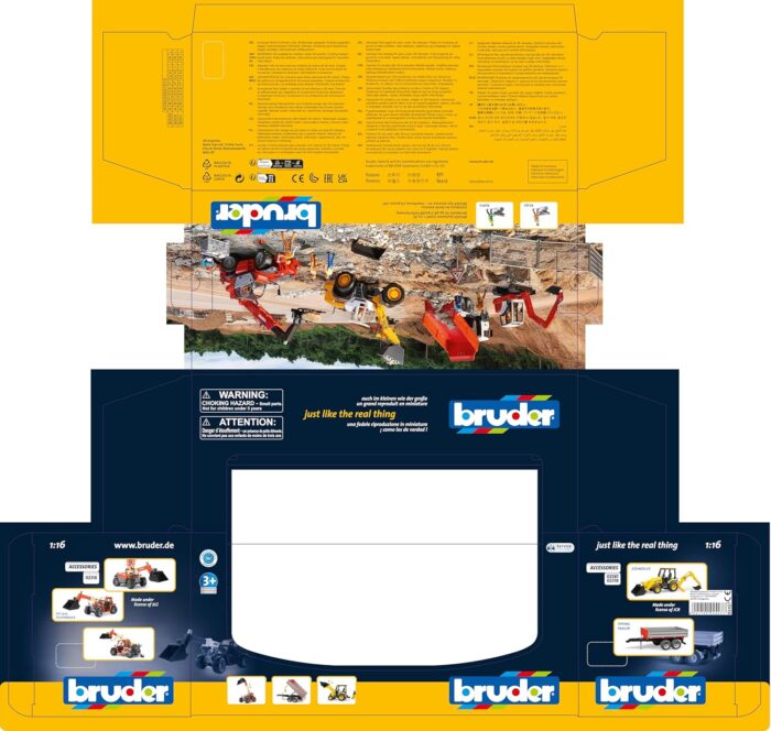 Bruder 02427 JCB MIDI CX Backhoe Loader - Image 2