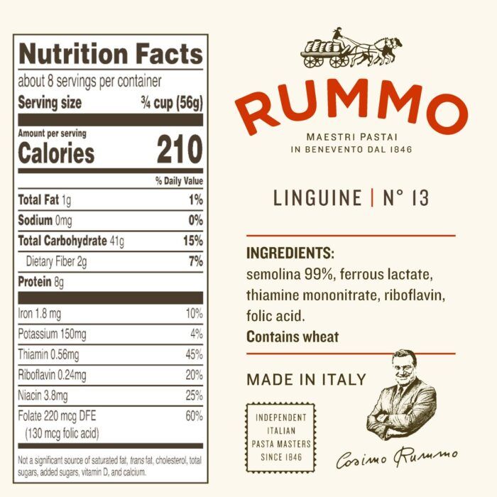 Rummo Lenta Lavorazione Pasta Linguine No. 13, 16 Oz - Image 3