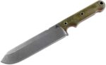 White River Firecraft 7 Fixed Blade Knife Green/Orange