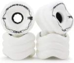 Shark Wheel Skateboard Cruising Wheels, White, 72 Mm