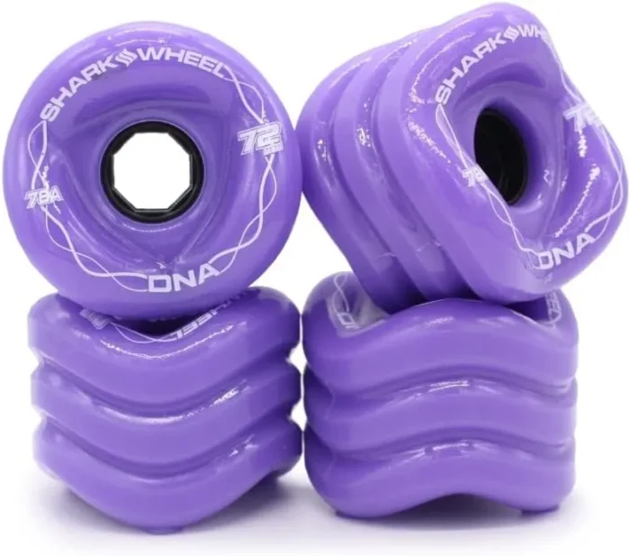 Shark Wheel Skateboard Cruising Wheels, Purple, 72 Mm - Image 5