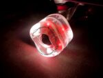 Shark Wheel Skateboard Cruising Wheels, Clear W/ Multi-Color Lights, 70 Mm - Image 3