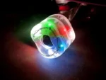 Shark Wheel Skateboard Cruising Wheels 78a, Clear W/ Multi-Color Lights, 60 Mm - Image 2