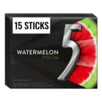 5 Gum Prism Sugar Free Chewing Gum, Watermelon, 15 Ct