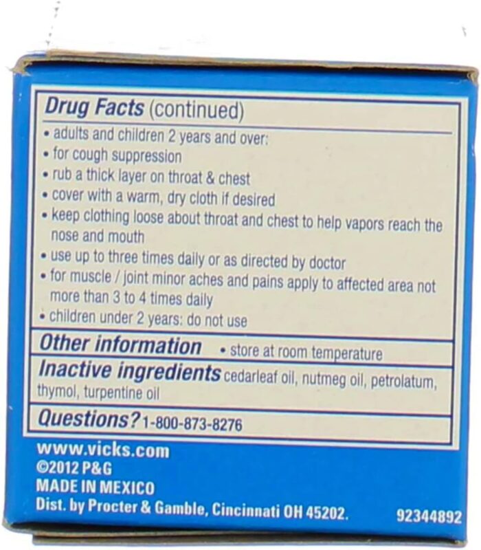 Vicks VapoRub Ointment, 1.76 Oz - Image 3