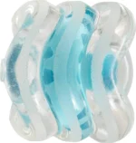 Shark Wheel Skateboard Cruising Wheels, Clear W/ Blue Hub, 60 Mm - Image 2