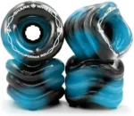 Shark Wheel Skateboard Cruising Wheels, Black/Blue Swirl, 60 Mm