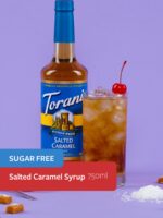 Torani Sugar Free Salted Caramel Syrup, 25.4 Oz - Image 2