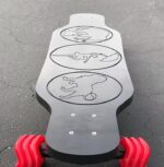 Shark Wheel Skateboard Cruising Wheels, Red, 60 Mm - Image 2