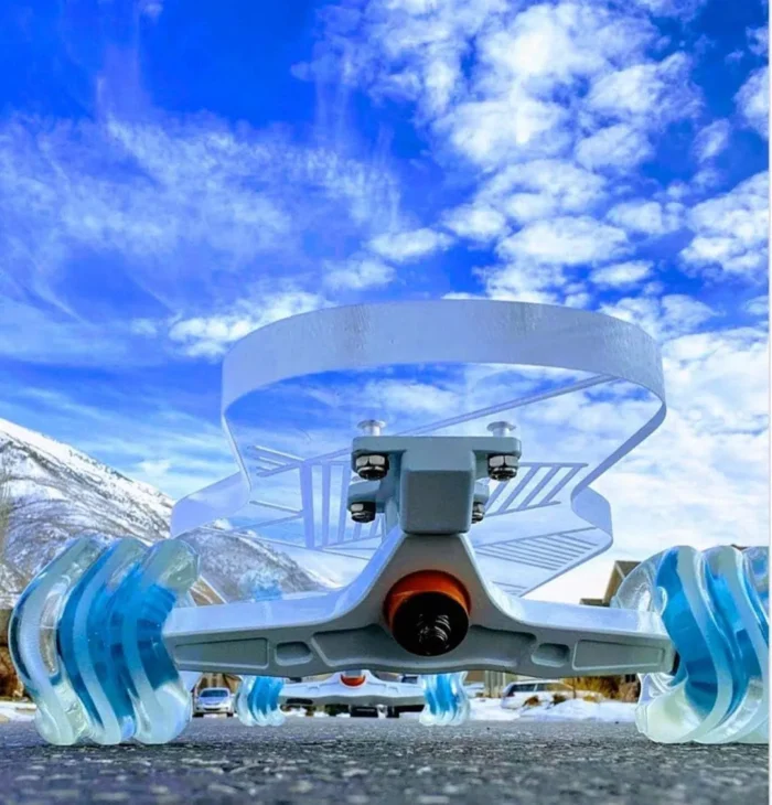 Shark Wheel Skateboard Cruising Wheels, Clear Blue Hub, 72 Mm - Image 5