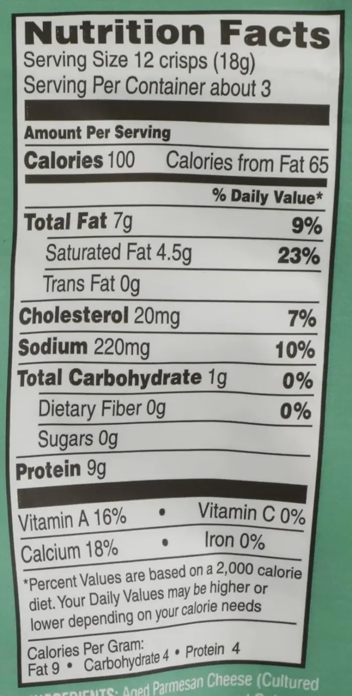 Parmcrisps Oven Baked 100% Cheese, Sour Cream & Onion, 1.75 Oz - Image 6