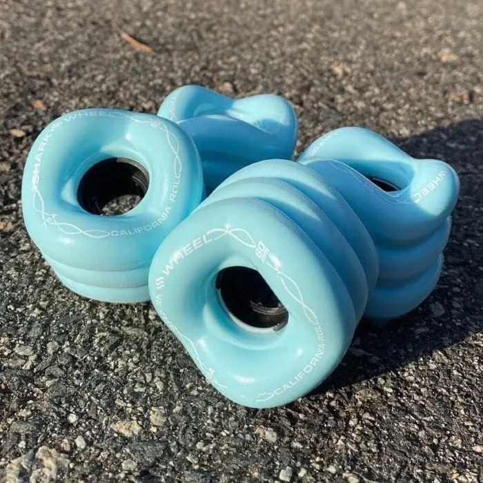 Shark Wheel Skateboard Cruising Wheels, Ice Blue, 60 Mm - Image 3