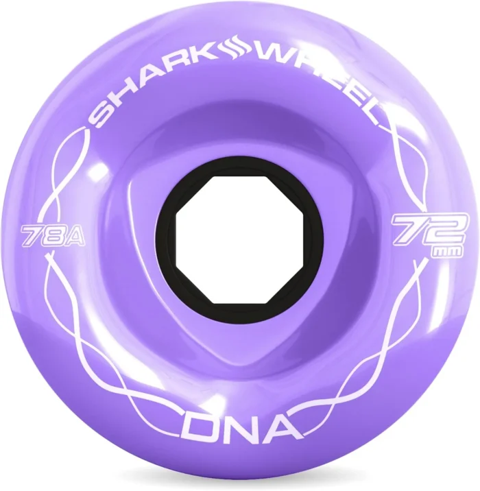 Shark Wheel Skateboard Cruising Wheels, Purple, 72 Mm - Image 2
