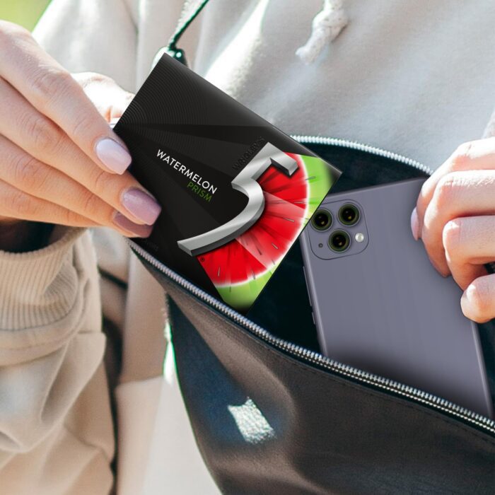 5 Gum Prism Sugar Free Chewing Gum, Watermelon, 15 Ct - Image 2