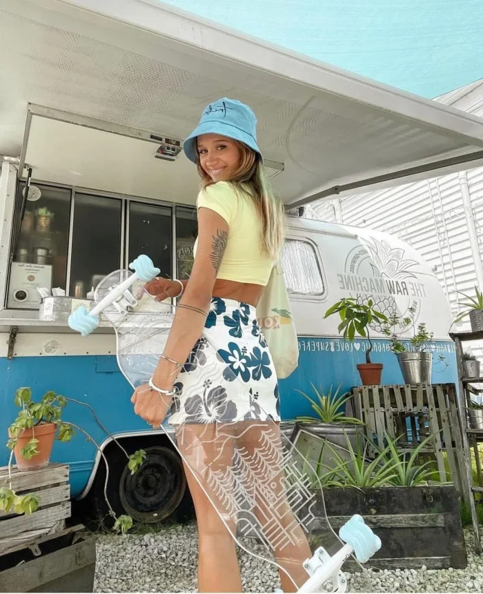 Shark Wheel Skateboard Cruising Wheels, Ice Blue, 60 Mm - Image 2