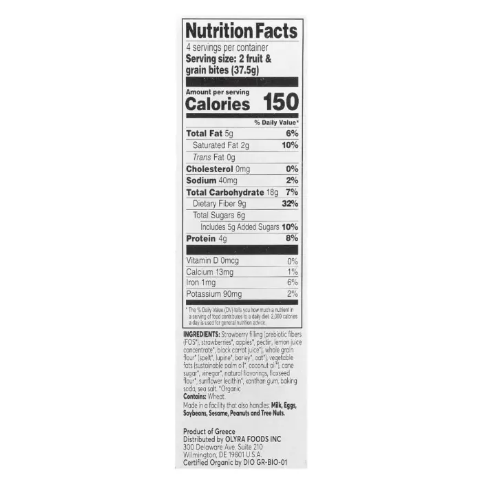 Olyra Fruit & Grain Bites, Strawberry, 4 Ct 1.32 Oz - Image 4