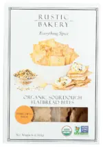 Rustic Bakery Sourdough Everything Spice Flatbread Bites, 4 Oz