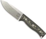 White River Ursus Cub Black and Olive Drab Linen Micarta