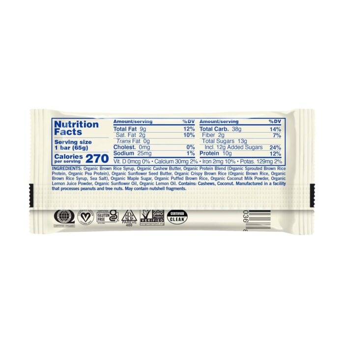 GoMacro Protein Macro Bar, Lemon, 2.3 Oz - Image 2