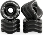 Shark Wheel Skateboard Cruising Wheels, Black, 72 Mm
